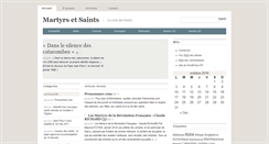 Desktop Screenshot of martyretsaint.com
